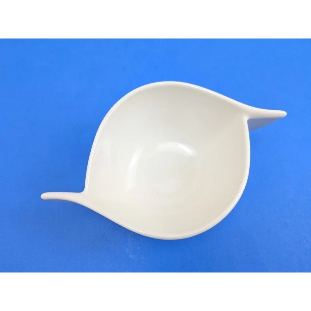 VILLEROY & BOCH Porcelain 1748 Germany White NEW WAVE Open Sugar Bowl